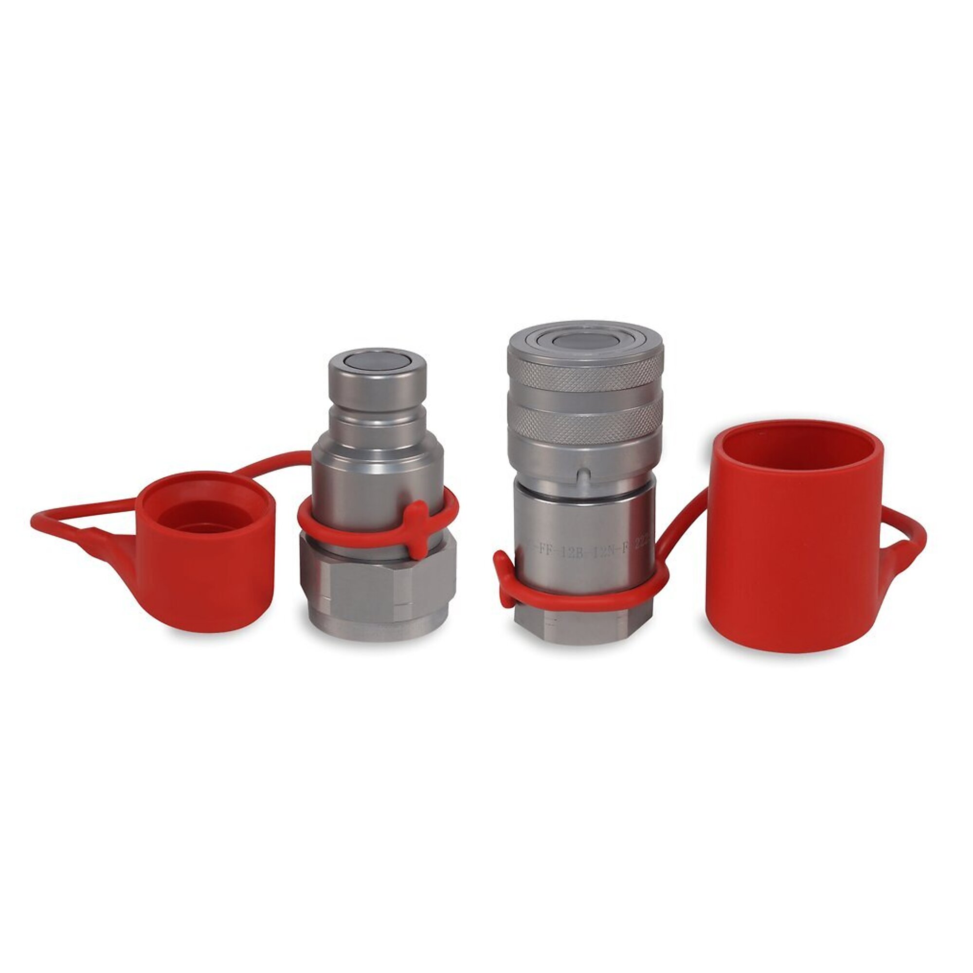 Magister 3/4? Flat Face Hydraulic Quick Couplers Set - 3/4? NPT Port